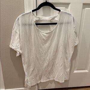 Fabletics White Short Sleeve Tee